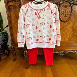 Grace & James Crewneck Sweater and Leggings Set - Letters to Santa